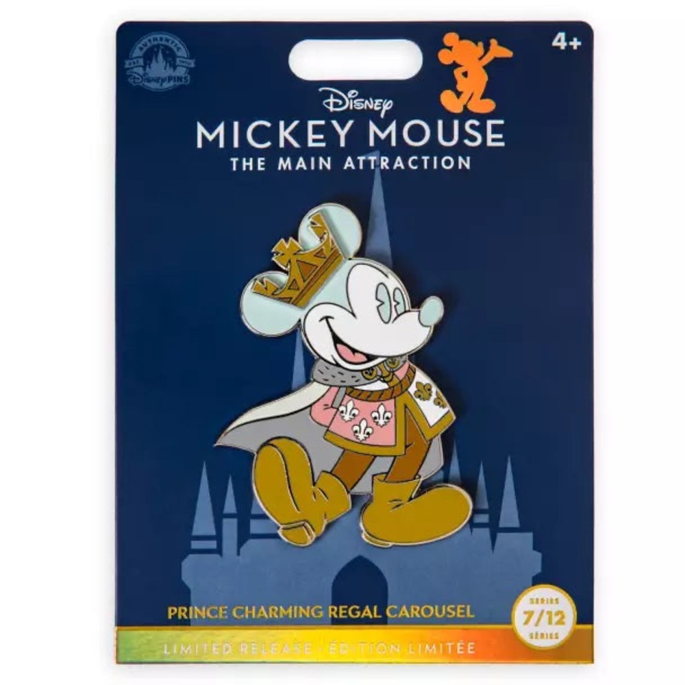 NWT *Discontinued* Mickey Mouse The Main Attraction Prince Charming Carousel